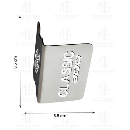 MOTO GENIUS Stainless Steel Front Disc Brake Fluid Reservoir Oil Cap for JAWA Classic 300 Motorbike Replacement for Enhanced Durability and Performance (Pack of 1)