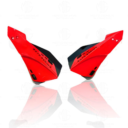 MOTO GENIUS Universal Bike Hand Guards Protectors | Wind Deflector Made for Hand Safety While Riding All Motorcycle (MTB) ()