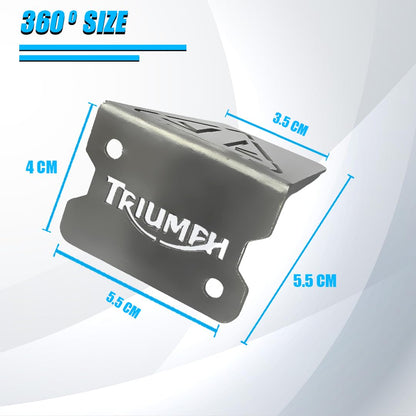 MOTO GENIUS Stainless Steel Front Disc Brake Fluid Reservoir Oil Cap for Triumph Speed 400 Motorbike Quality Replacement for Enhanced Durability and Performance (Pack of 1)