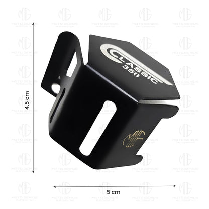 MOTO GENIUS Reborn Stainless Steel Rear Brake Oil Container Guard – Durable Protection & Stylish Design for Motorcycles ()