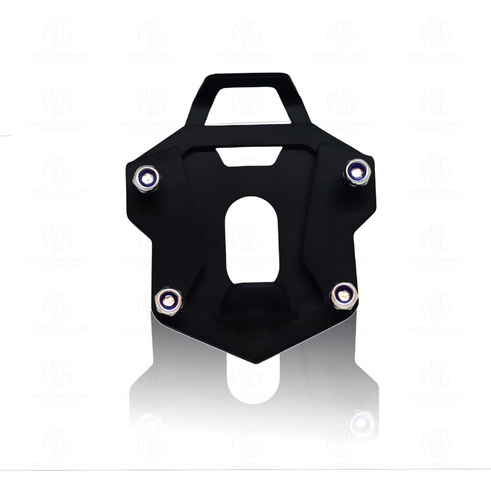 MOTO GENIUS Side Stand Extender for RE Himalayan BS3/BS4/BS6/Scram Motorbike | Heavy Duty Parking Support and Stability Enhancer ()