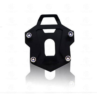 MOTO GENIUS Side Stand Extender for RE Himalayan BS3/BS4/BS6/Scram Motorbike | Heavy Duty Parking Support and Stability Enhancer ()
