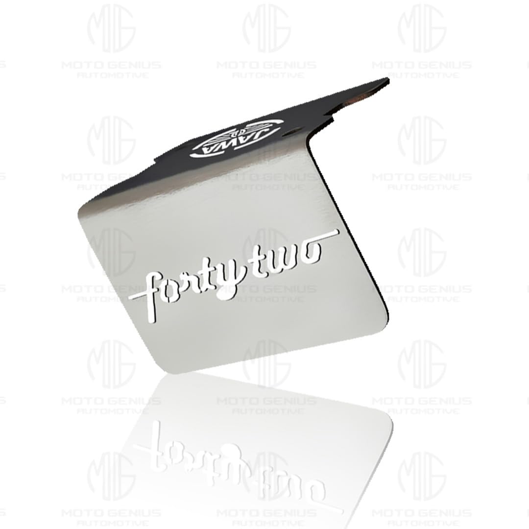 MOTO GENIUS Stainless Steel Front Disc Brake Fluid Reservoir Oil Cap for JAWA 42 Motorbike Replacement for Enhanced Durability and Performance (Pack of 1)