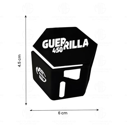 MOTO GENIUS Stainless Steel Rear Brake Oil Reservoir Guard for Guerrilla Motorbike | Durable Protection for Brake System (Black)
