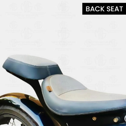 MOTO GENIUS Jawa 42 Bobber Custom Back Seat | Metal Frame, Vintage Style Motorcycle Upgrade