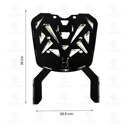 MOTO GENIUS Rear Luggage Rack for RE Hunter 350 | Durable Expedition Luggage Carrier | Heavy-Duty Rear Rack for Hunter 350
