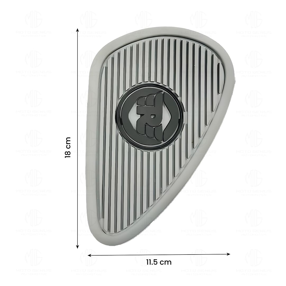 MOTO GENIUS Silicone Tank Pads for Meteor 350 | Premium Tank Protection Pads |Anti-Slip and Scratch-Resistant Design |Stylish and Durable ( )