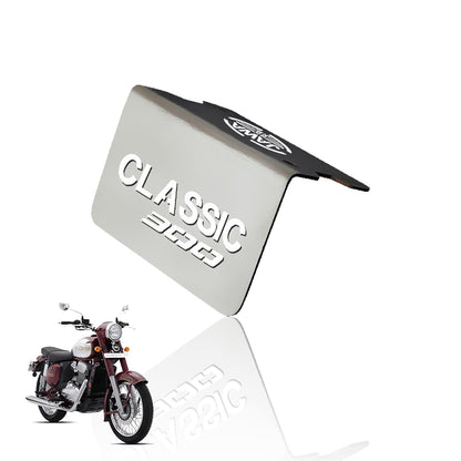 MOTO GENIUS Stainless Steel Front Disc Brake Fluid Reservoir Oil Cap for JAWA Classic 300 Motorbike Replacement for Enhanced Durability and Performance (Pack of 1)