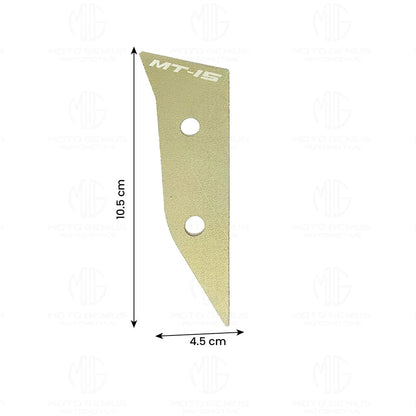 MOTO GENIUS Aluminum Front Body Cover for MT 15 | Durable and Lightweight (Pack of 2) ()