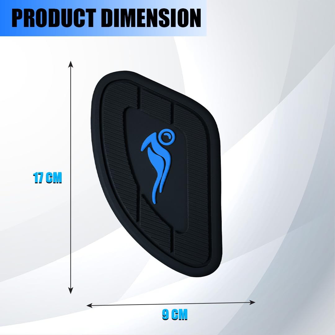 Silicone Tank Pads for Universal Motorbike | Anti-Slip & Scratch-Resistant Fuel Tank Protection | Premium Durable Design | Easy Installation | Pack of 2