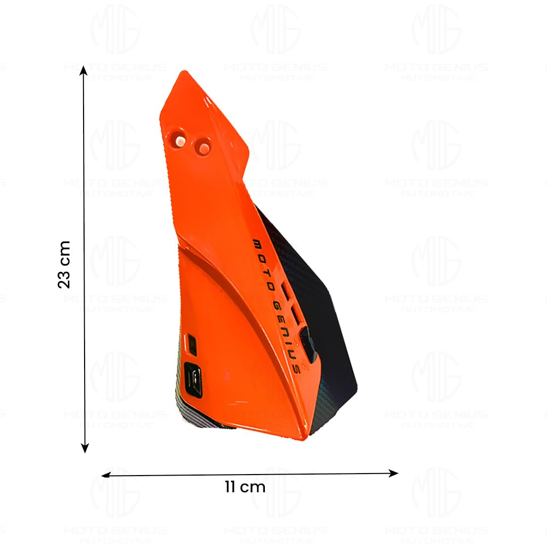 MOTO GENIUS Universal Bike Hand Guards Protectors | Wind Deflector Made for Hand Safety While Riding All Motorcycle (MTB) ()