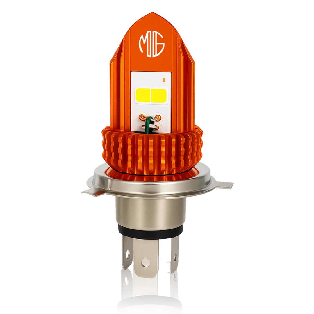 Universal V-Shape Dual Color H4 LED Headlight | 18W / Fog Lamp for