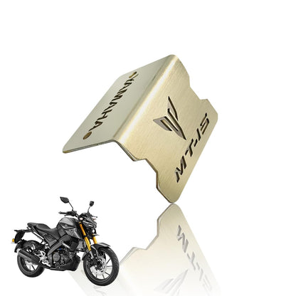 MOTO GENIUS Stainless Steel Front Disc Brake Fluid Reservoir Oil Cap for MT 15 Motorbike Replacement for Enhanced Durability and Performance (Pack of 1)