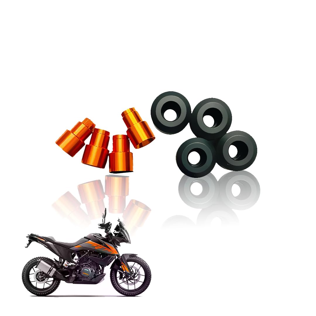 MOTO GENIUS Front Wheel Fork Sliders Crash Protectors for KTM Duke RC 125 200 250 390 | High Strength Crash Protectors for Enhanced Safety (Set of 4)
