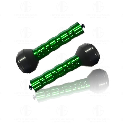 MOTO GENIUS Frame Slider Crash Protection Guard for Dominar 250 & 400 | Premium Motorcycle Protector for Enhanced Safety and Stability | Easy Installation, Durable Design (Green)
