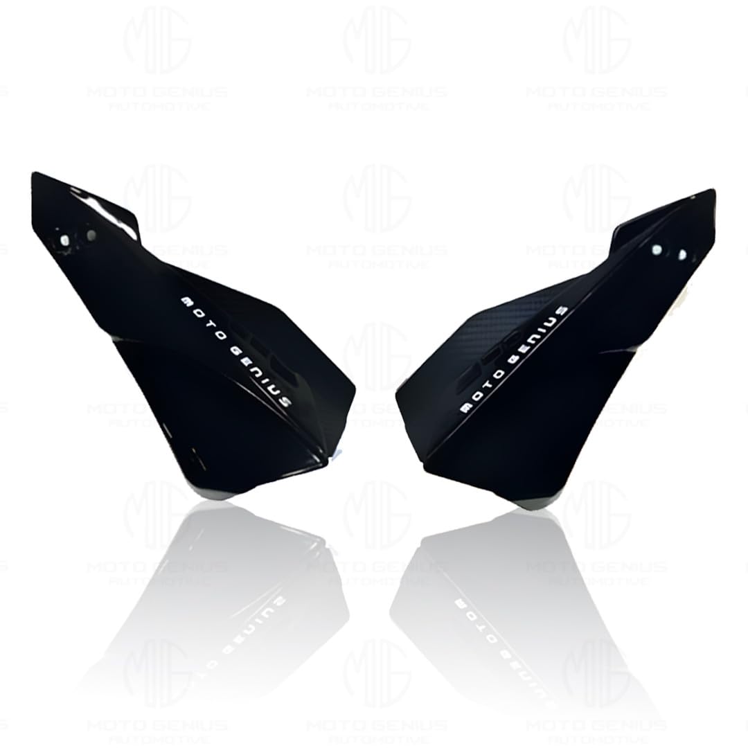 MOTO GENIUS Universal Bike Hand Guards Protectors | Wind Deflector Made for Hand Safety While Riding All Motorcycle (MTB) ()