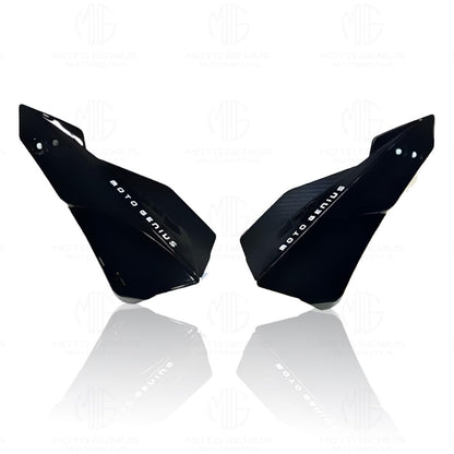 MOTO GENIUS Universal Bike Hand Guards Protectors | Wind Deflector Made for Hand Safety While Riding All Motorcycle (MTB) ()