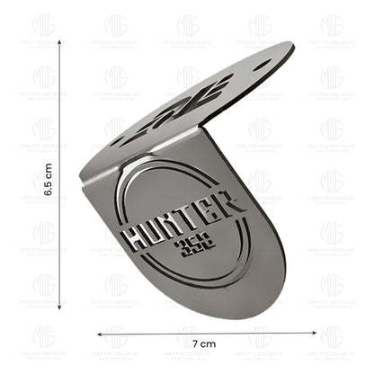 MOTO GENIUS Stainless Steel Front Disc Brake Fluid Reservoir Oil Cap Guard for Hunter 350, Durable Protector Cover ()