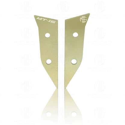 MOTO GENIUS Aluminum Front Body Cover for MT 15 | Durable and Lightweight (Pack of 2) ()
