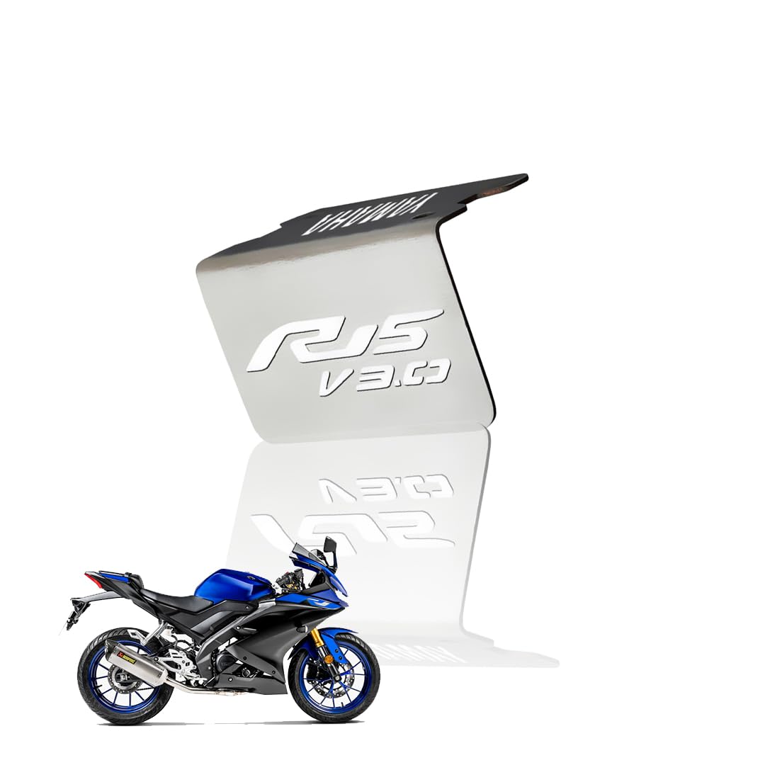 MOTO GENIUS Stainless Steel Front Disc Brake Fluid Reservoir Oil Cap for Yamaha R15 V3 Replacement for Enhanced Durability and Performance (Pack of 1)