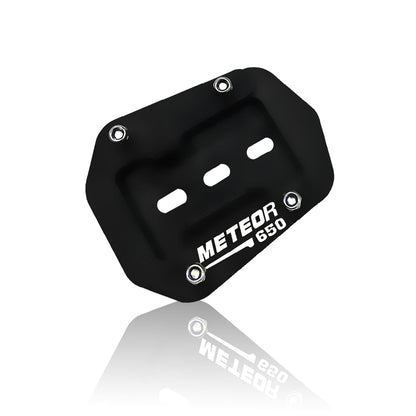 MOTO GENIUS Metal Side Stand Extender for RE Super Meteor 650 | Heavy Duty Parking Support and Stability Enhancer, Durable Corrosion-Resistant Metal, Easy Installation