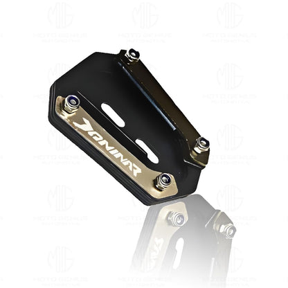 MOTO GENIUS Side Stand Extender for Dominar 250 & 400 | Heavy Duty Parking Support and Stability Enhancer (Black)