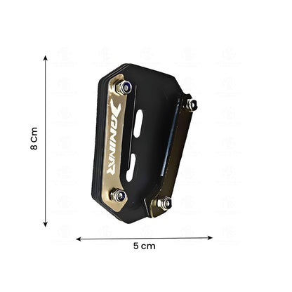 MOTO GENIUS Side Stand Extender for Dominar 250 & 400 | Heavy Duty Parking Support and Stability Enhancer (Black)