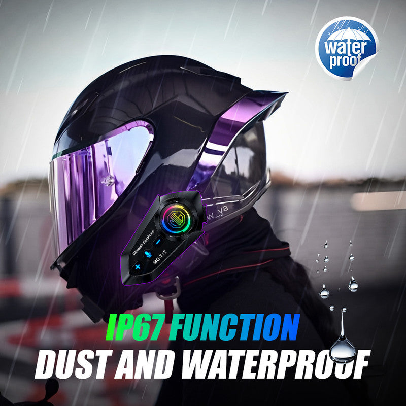 Y70 High Version Motorcycle Wireless Helmet Bluetooth Headset V5.3 – Hands-Free Speaker, Outdoor Riding, Intercom, Music & Call Support