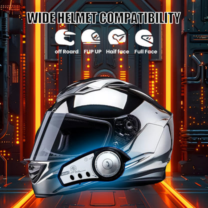 BT35B Helmet Bluetooth V5.4 + EDR Headset – Wireless Motorcycle Communication, Music, GPS Navigation, Intercom for Riders