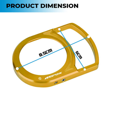 MOTO GENIUS Motorcycle Ignition Key Lock Switch Cover Protector Ring for Yamaha Aerox 155, Durable & Stylish Ignition Key Guard Accessory