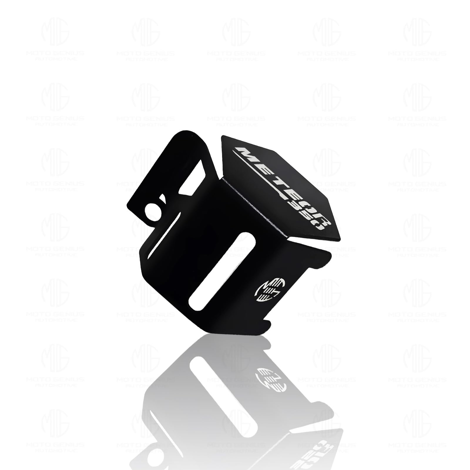 MOTO GENIUS Stainless Steel Rear Brake Oil Container Guard for Meteor 350, Durable & Stylish Protection ()