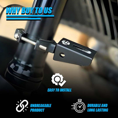 60MM Universal Fog Light Clamp for All Bikes | Durable Handlebar Mounting Solution (Pack of 2)-Black - Moto Genius
