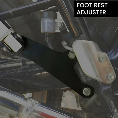 MOTO GENIUS RE Interceptor Foot Rest Adjuster | |Durable and Comfortable Motorcycle Foot Rest Adjuster for Adventure Riding |Easy Installation (Right+Left)