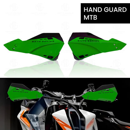 MOTO GENIUS Universal Bike Hand Guards Protectors | Wind Deflector Made for Hand Safety While Riding All Motorcycle (MTB) ()