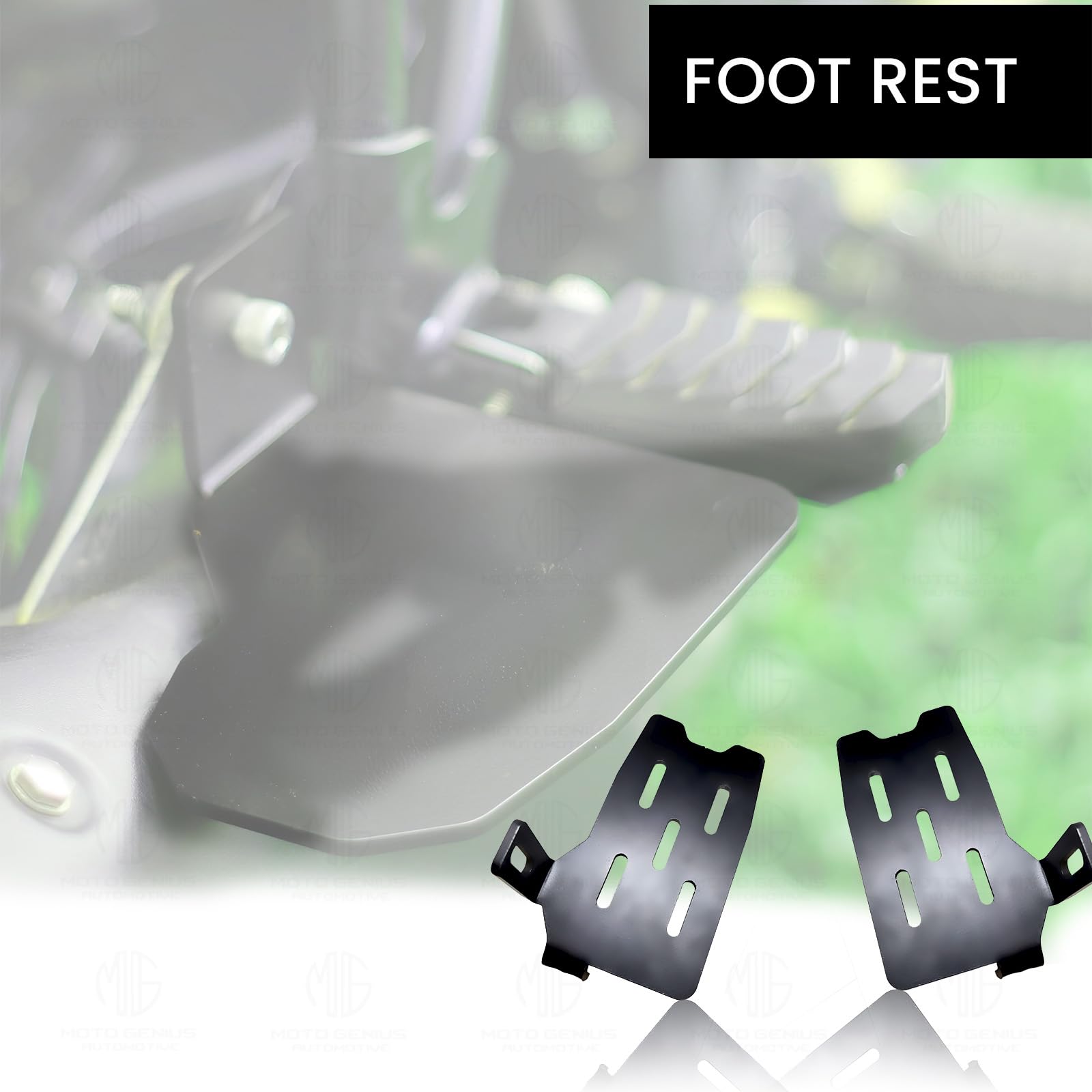 MOTO GENIUS Foot Rest for RE Himalayan BS3/BS4/BS6/Scram Motorbike | Adjustable Motorcycle Foot Pegs |Durable and Comfortable Foot Pegs for Adventure Riding | Easy Installation (Right+Left)