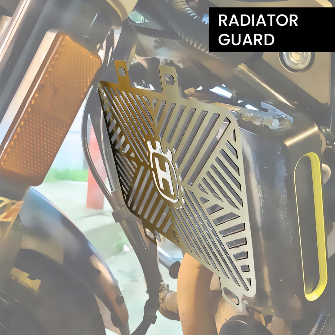 Radiator Guard for Svartpilen or Vitpilen 250 | Durable Metal Protector | Essential Accessory for Motorcycle Radiator Protection | Compatible with Svartpilen or Vitpilen 250