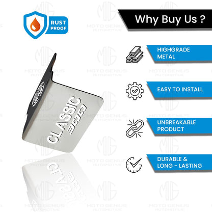 MOTO GENIUS Stainless Steel Front Disc Brake Fluid Reservoir Oil Cap for JAWA Classic 300 Motorbike Replacement for Enhanced Durability and Performance (Pack of 1)