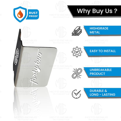 MOTO GENIUS Stainless Steel Front Disc Brake Fluid Reservoir Oil Cap for JAWA 42 Motorbike Replacement for Enhanced Durability and Performance (Pack of 1)