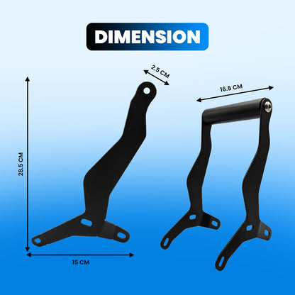 Xpulse 210 Mobile Phone Holder | GPS Mount & Smartphone Holder | Heavy-Duty Metal GPS Frame Bracket | Rust-Resistant Motorcycle Mobile Holder for Navigation