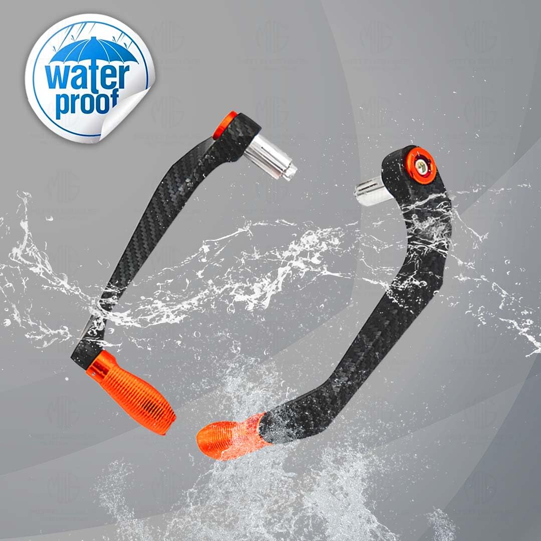 MOTO GENIUS Universal CNC Handlebar Brake Clutch Lever Protector Guard for Motorcycles & Bikes | Durable and Stylish ()