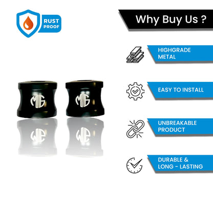 MOTO GENIUS Adjustable Handlebar Riser Clamp for Pulsar N160 | Enhances Riding Comfort & Control | CNC Aluminum Height Riser | Easy Installation | Compatible with Pulsar N160 (Set of 1)