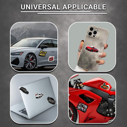 3D Vinyl Car Sticker for Exterior, Waterproof & Fade-Proof Self Adhesive Car Decal for Rear Glass, Bumper, Windshield & Car Styling Accessories (9 PC) (Car8-9PC)