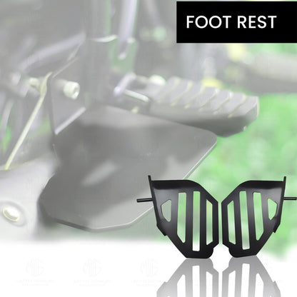 MOTO GENIUS Foot Rest for RE Interceptor |Adjustable Motorcycle Foot Pegs |Durable and Comfortable Foot Pegs for Adventure Riding |Easy Installation (Right+Left)