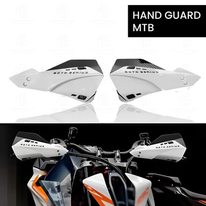MOTO GENIUS Universal Bike Hand Guards Protectors | Wind Deflector Made for Hand Safety While Riding All Motorcycle (MTB) ()