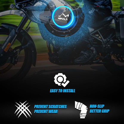 MOTO GENIUS Himalayan 450 Tank Pads | Premium Anti-Slip & Scratch-Resistant Protection | Durable, Stylish Design for Motorbike Tank | Easy Installation | Ideal for Himalayan 450 ()