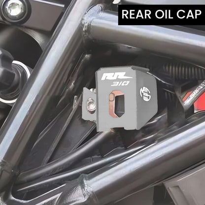 MOTO GENIUS Rear Brake Oil Container Guard for RR310 Motorbike | Durable Protection and Stylish Design for Motorcycles ()