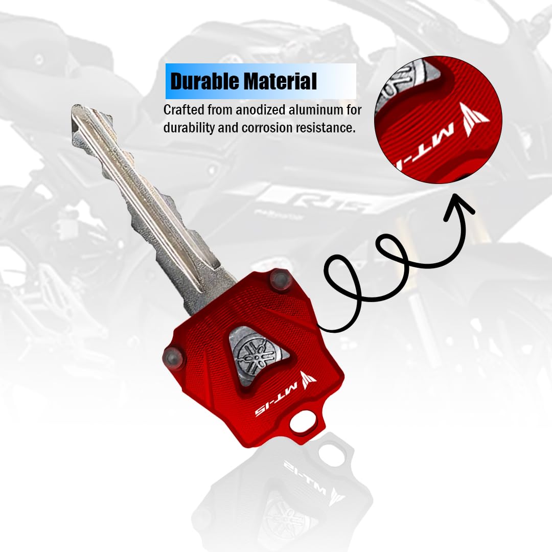 CNC Aluminum Key Shell Case Cover for MT15 Motorbike | Premium Protection with Stylish Finish