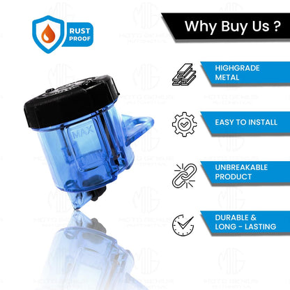 MOTO GENIUS Universal Motorcycle Front Brake Master Cylinder Oil Reservoir Tank Cup | Durable Replacement for Hydraulic Brake and Clutch Systems