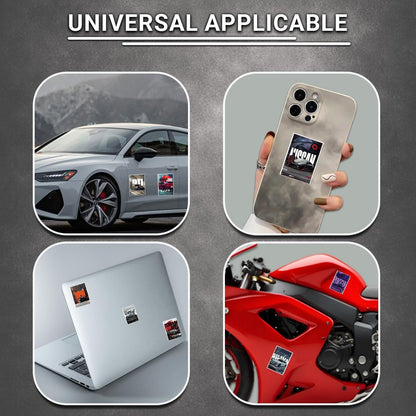 3D Vinyl Car Sticker for Exterior, Waterproof & Fade-Proof Self Adhesive Car Decal for Rear Glass, Bumper, Windshield & Car Styling Accessories (16 PC)