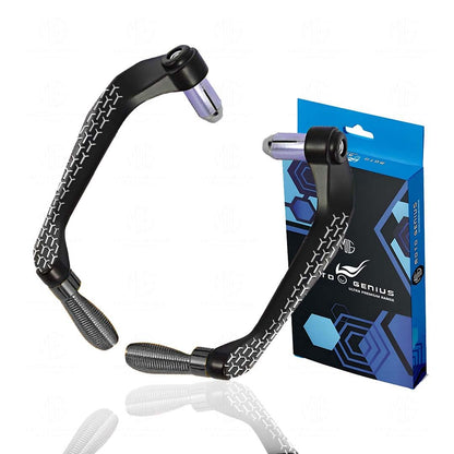 MOTO GENIUS 3D Design Universal CNC Handlebar Brake Clutch Lever Protector Guard for Motorcycles & Bikes | Durable and Stylish ()